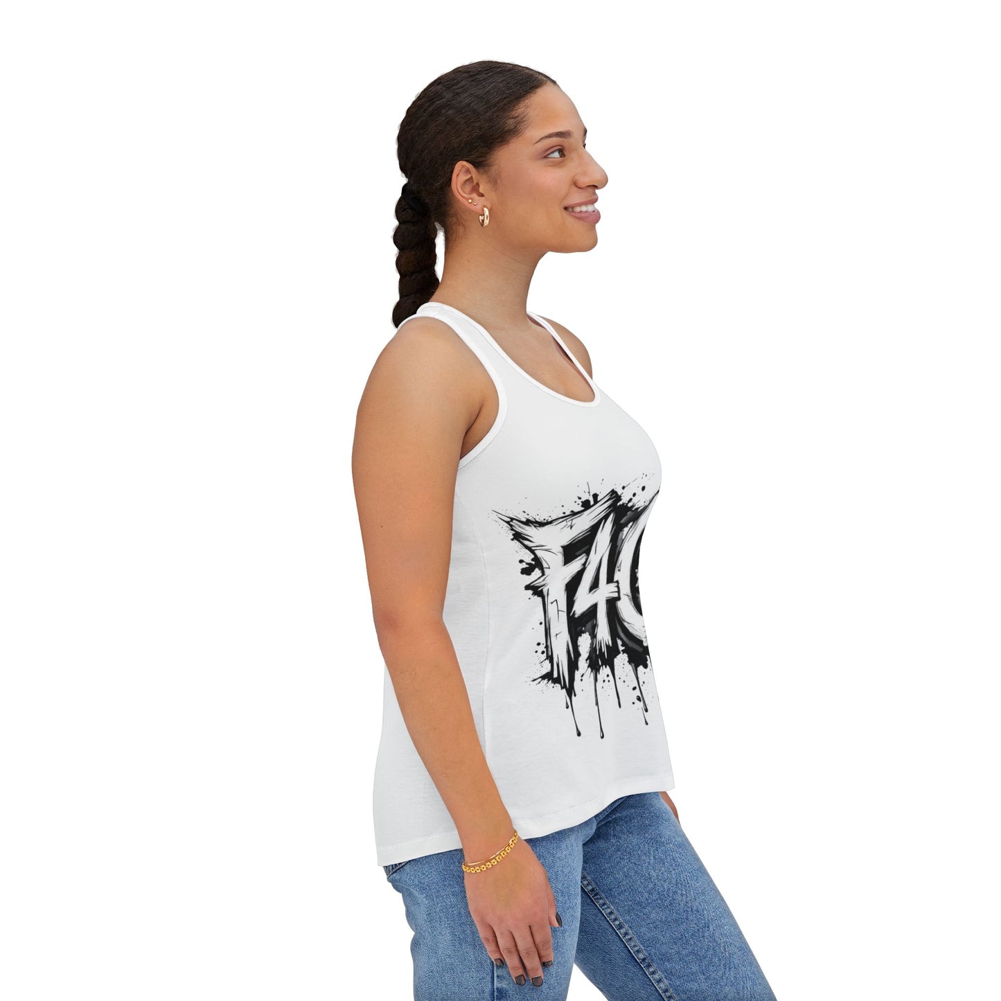 F4G Graphic Women's Tank Top - Stylish and Edgy Activewear - - Tank Top
