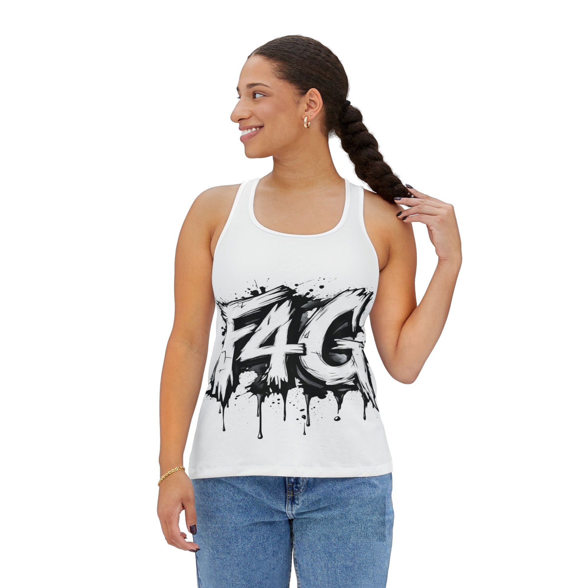 F4G Graphic Women's Tank Top - Stylish and Edgy Activewear - - Tank Top