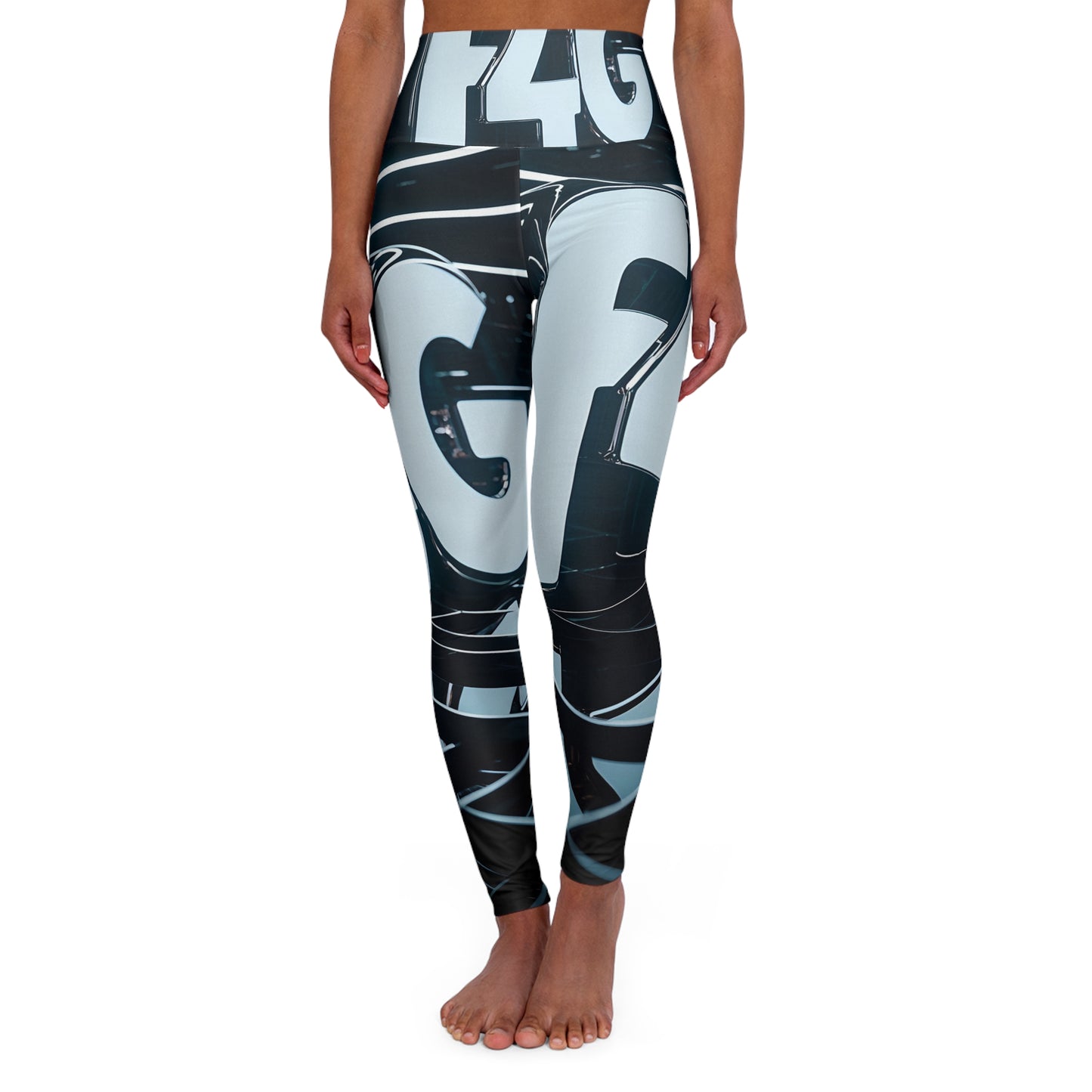 Graphic High Waisted Yoga Leggings for Active Lifestyle - - Activewear Leggings