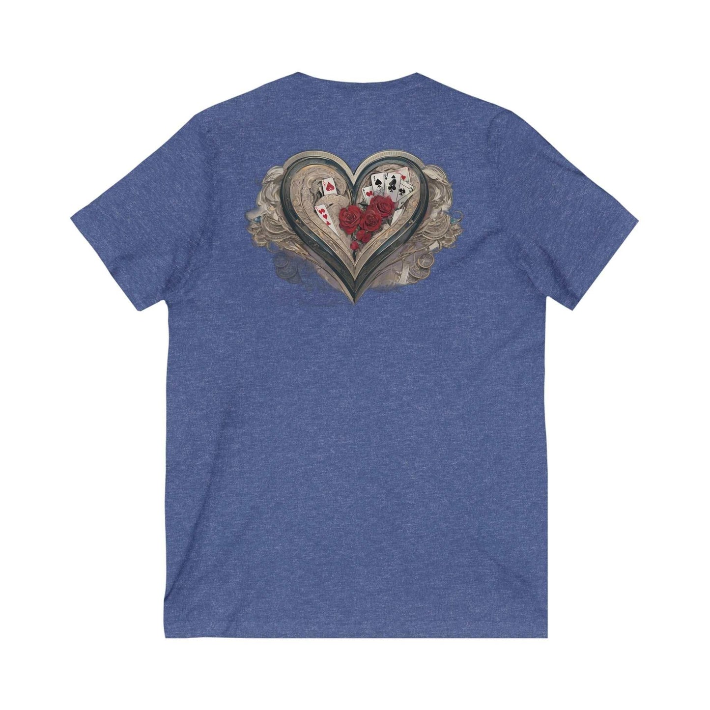 Unisex Jersey Short Sleeve V-Neck Tee - - V-neck