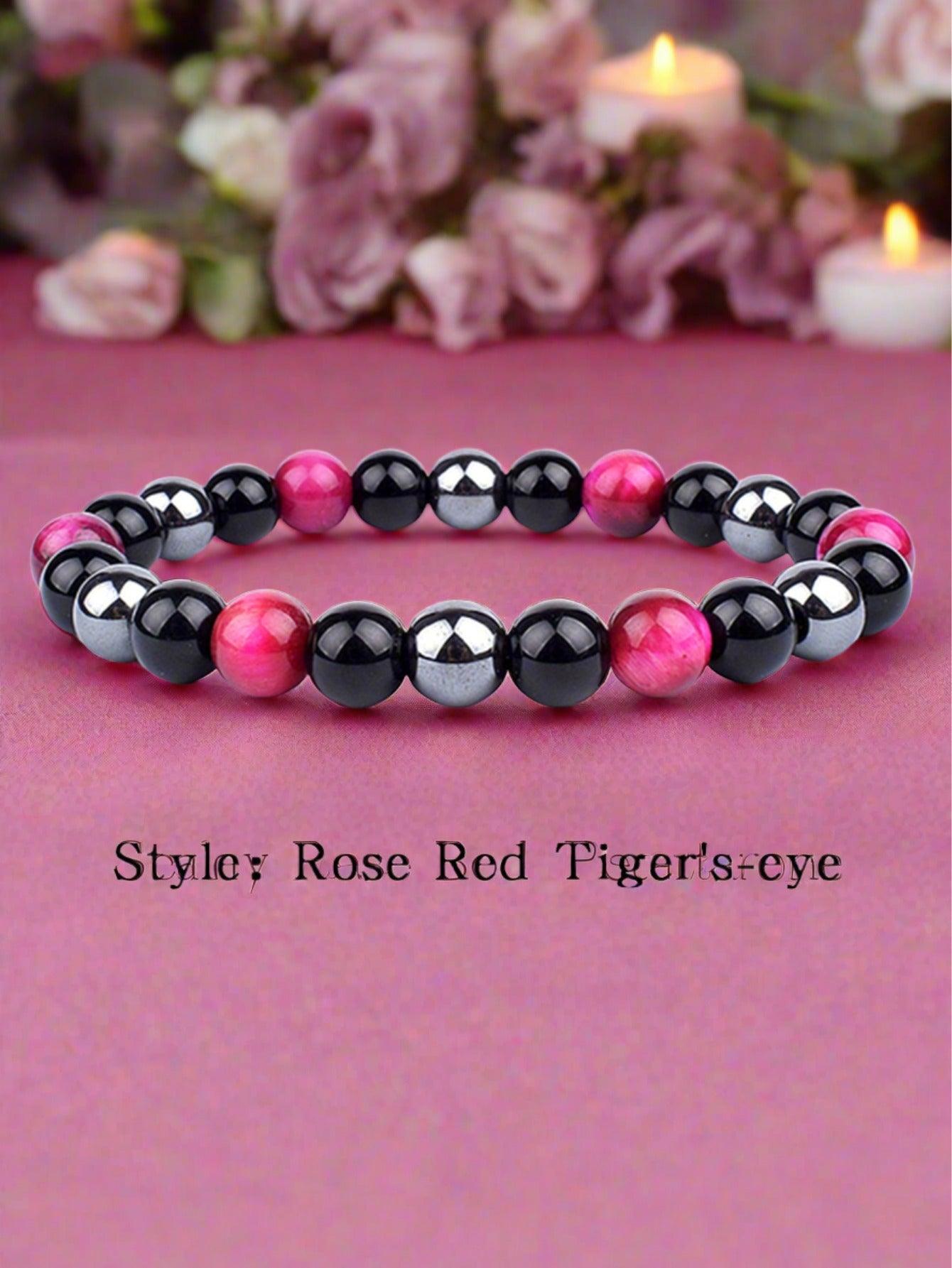 OAIITE Charm Bracelet: Turkish Evil Eye, Tiger Eye & Hematite Healing Jewelry - - accessories