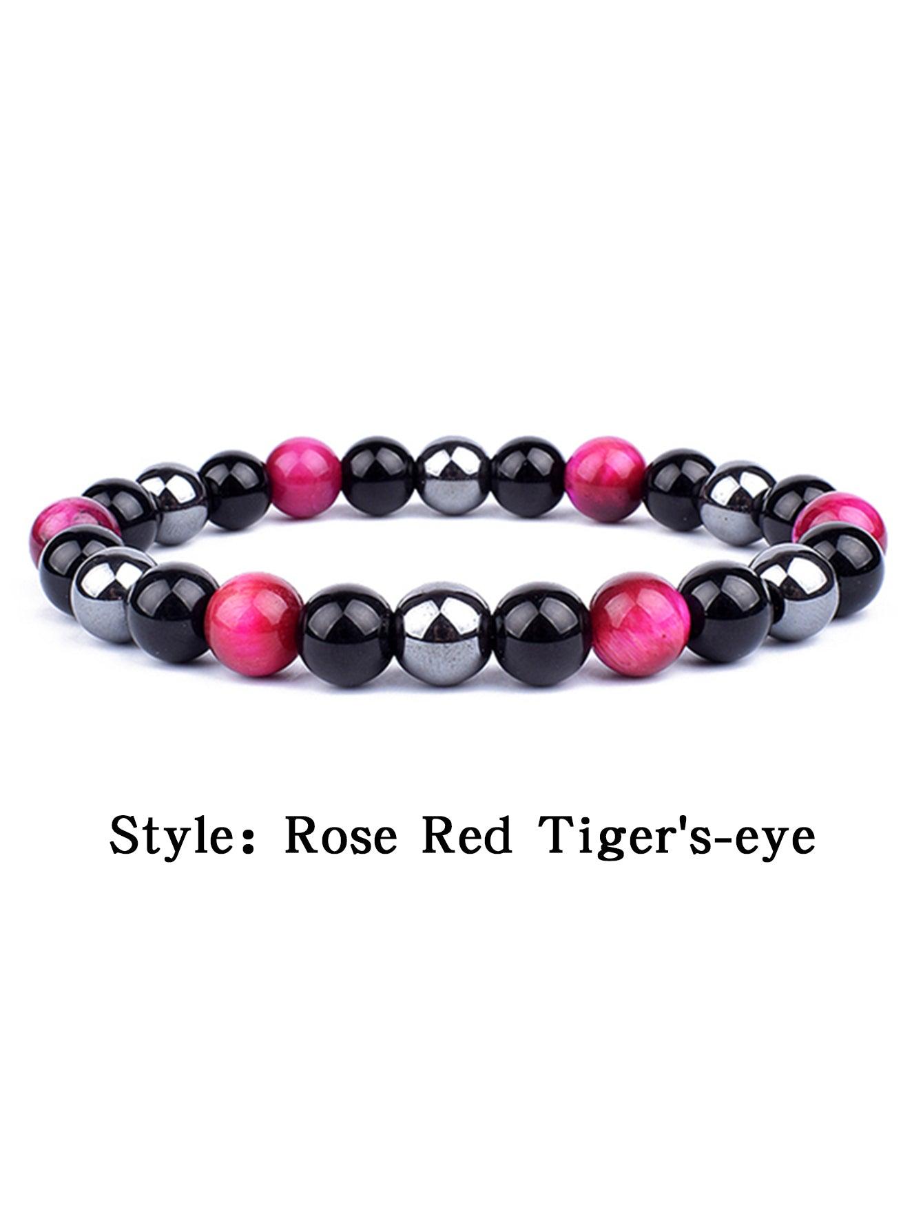 OAIITE Charm Bracelet: Turkish Evil Eye, Tiger Eye & Hematite Healing Jewelry - - accessories