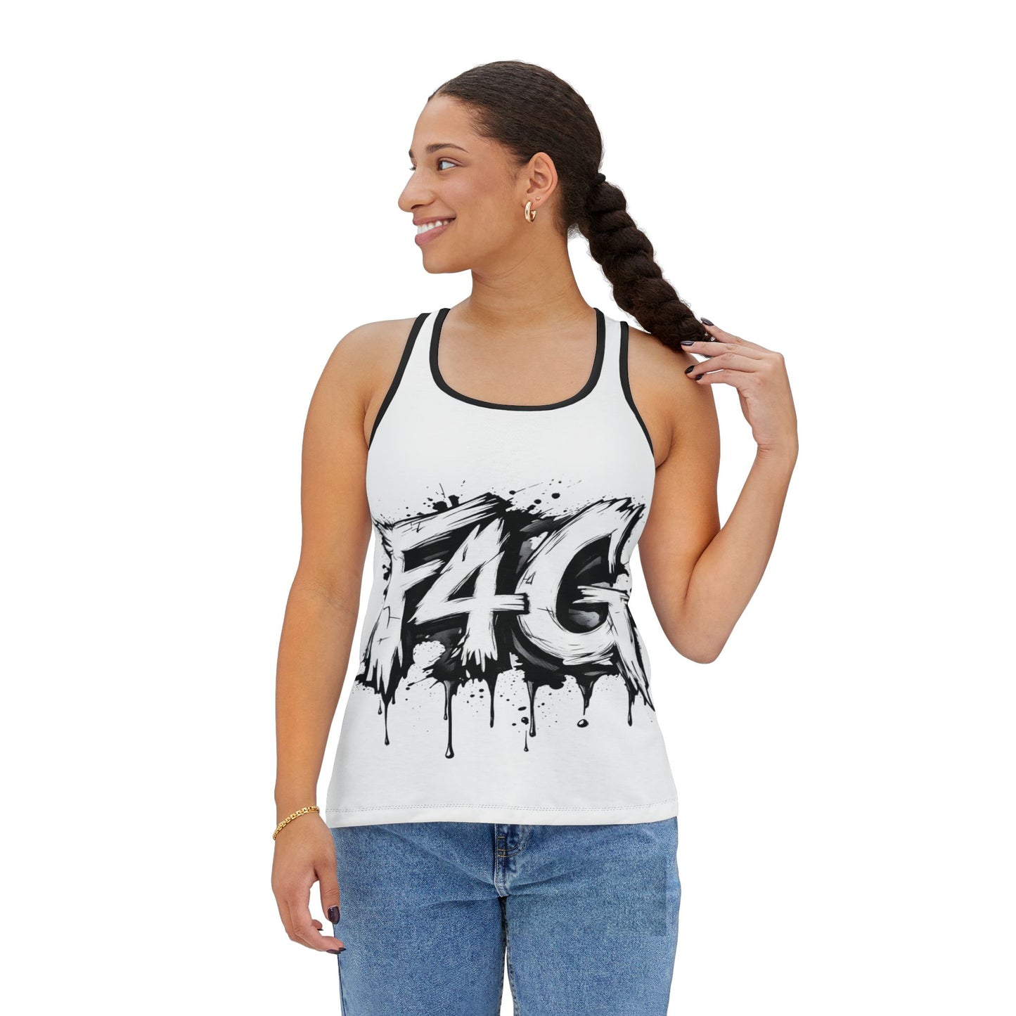 F4G Graphic Women's Tank Top - Stylish and Edgy Activewear - - Tank Top