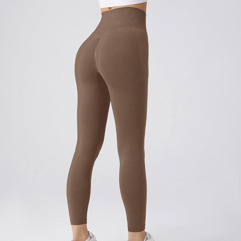 Seamless Leggings Yoga Pants Tummy Control Workout Running Yoga Leggings For Women - - leggins