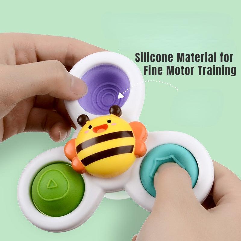 3Pcs Baby Teething Spinning Bath Toys - Stress Relief & Educational Fun - - baby toys