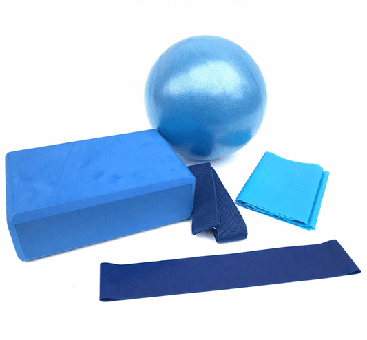 Repair five-piece fitness yoga brick stretch belt - - ball