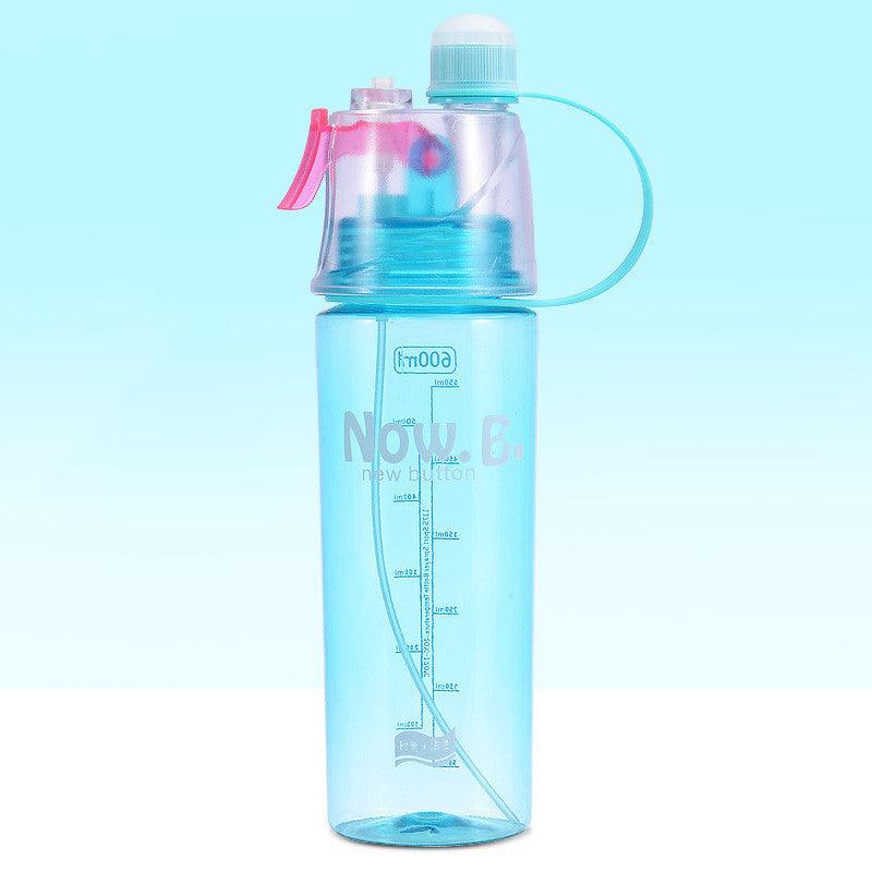 Portable Outdoor Sports Mist Spray Cup - Blue - bottle