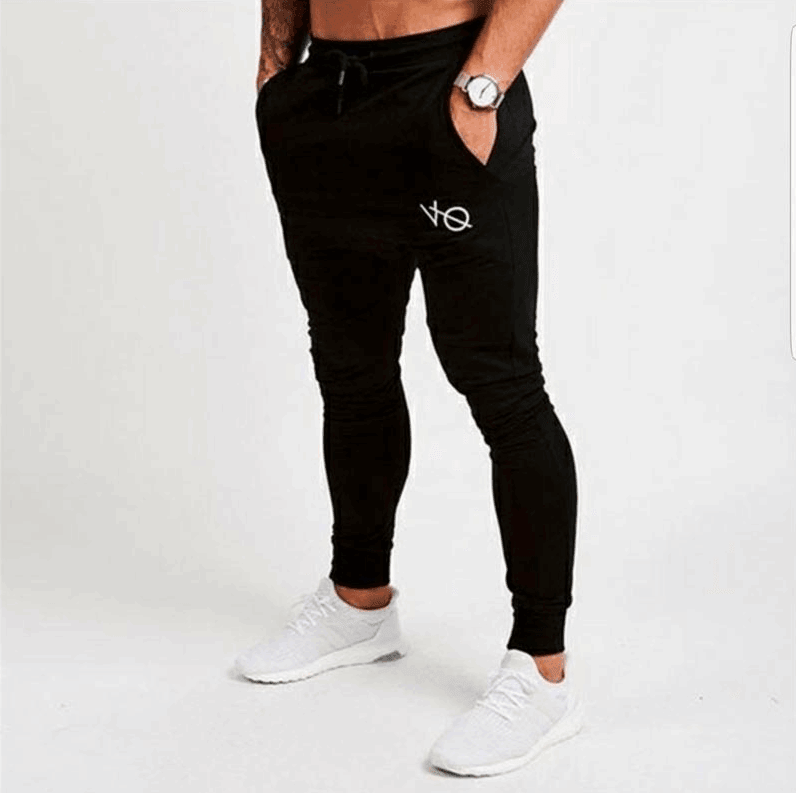 Spring and autumn men's fashion casual slim sports pants men's printed trousers - Black - Men's Fashion - Men's Clothing - Shirts - Casual Shirts