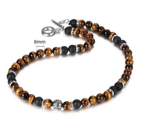 Amazon Stone Tiger Eye Stone Bracelet Necklace 108 Buddha Beads Lotus Bracelet - 2Style - Accessories & Jewelry