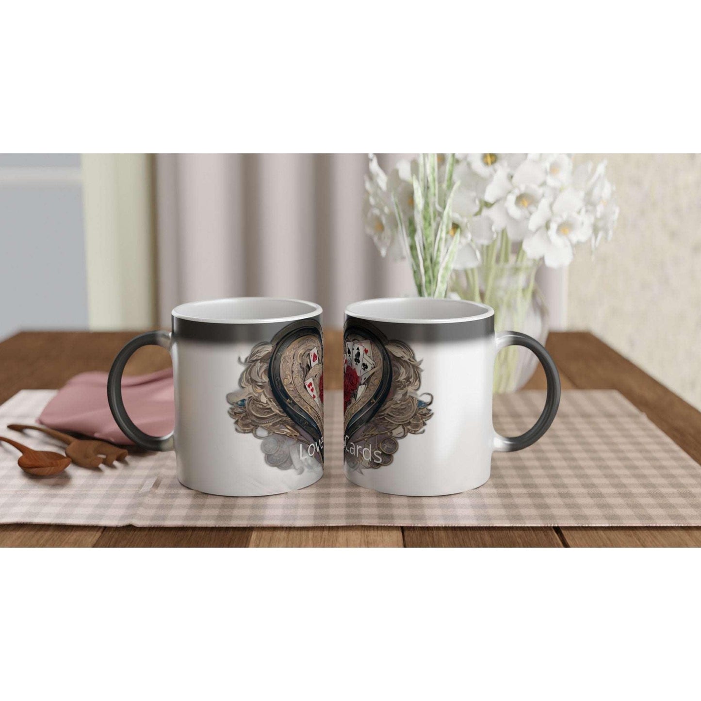Love & Cards Magic 11oz Ceramic Mug - - Print Material