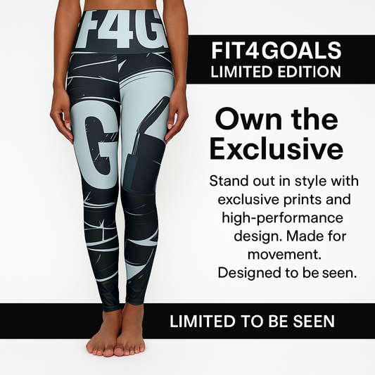 Graphic High Waisted Yoga Leggings for Active Lifestyle - L - Activewear Leggings