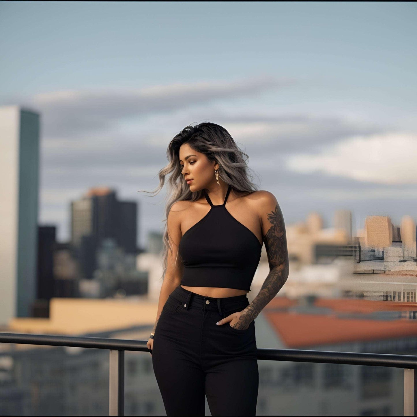 Basic Bae Halter Neck Ribbed Cropped Knit Top ! - - Women's Fashion - Women's Clothing - Tops & Tees - Tank Tops