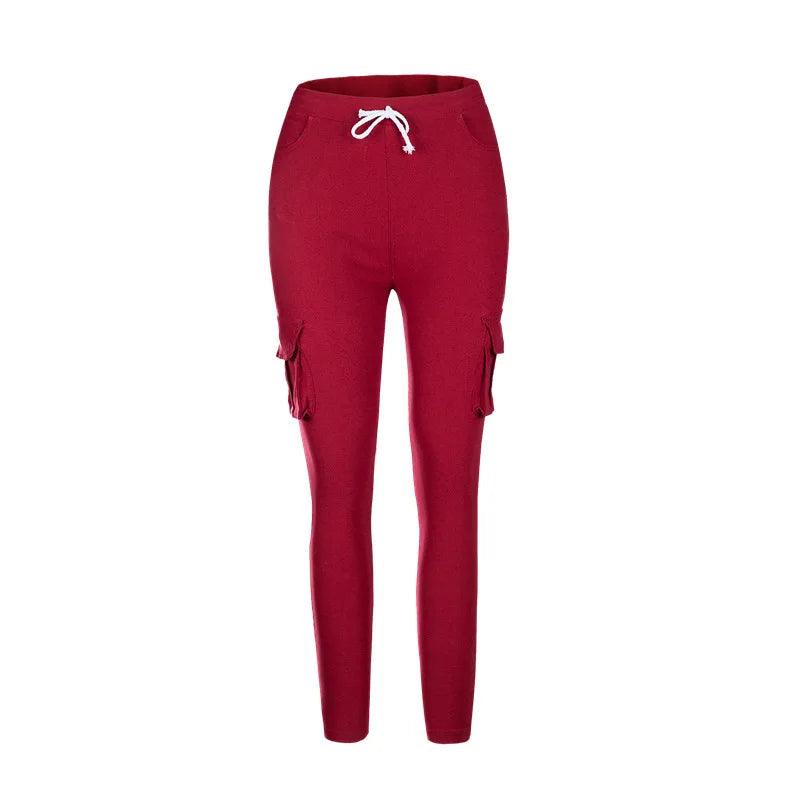 New Arrival Elegant Elastic Women Pants Oversize Drawstring Long Pencil Pants Skinny Office Lady Fashion Trousers 3XL 4XL - - women's bottom