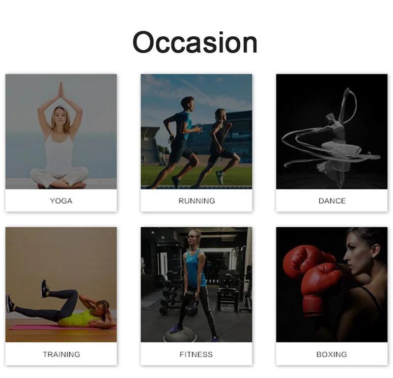 Fit4Goals™ High Waist Yoga Pants - Floral Push Up Leggings for Running - - Leggings