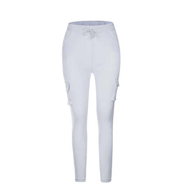 New Arrival Elegant Elastic Women Pants Oversize Drawstring Long Pencil Pants Skinny Office Lady Fashion Trousers 3XL 4XL - - women's bottom
