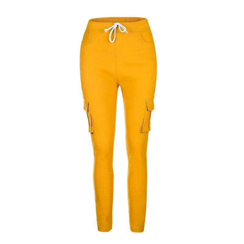 New Arrival Elegant Elastic Women Pants Oversize Drawstring Long Pencil Pants Skinny Office Lady Fashion Trousers 3XL 4XL - - women's bottom