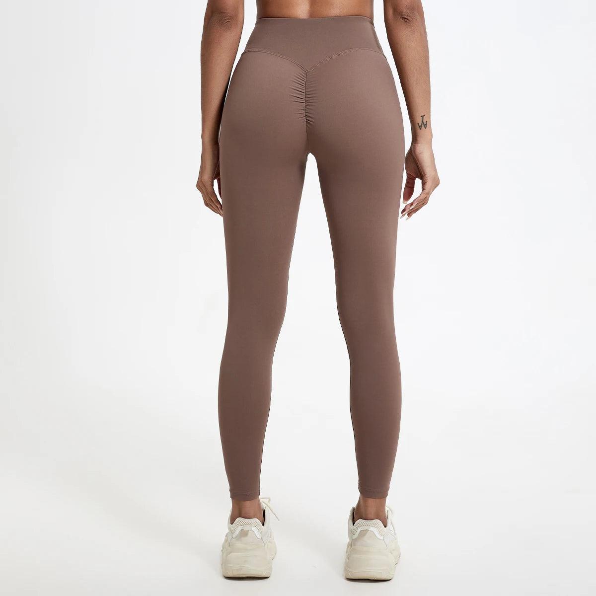 Push Up Booty High Waist Leggings - Women's Fitness & Yoga Tights - - leggings