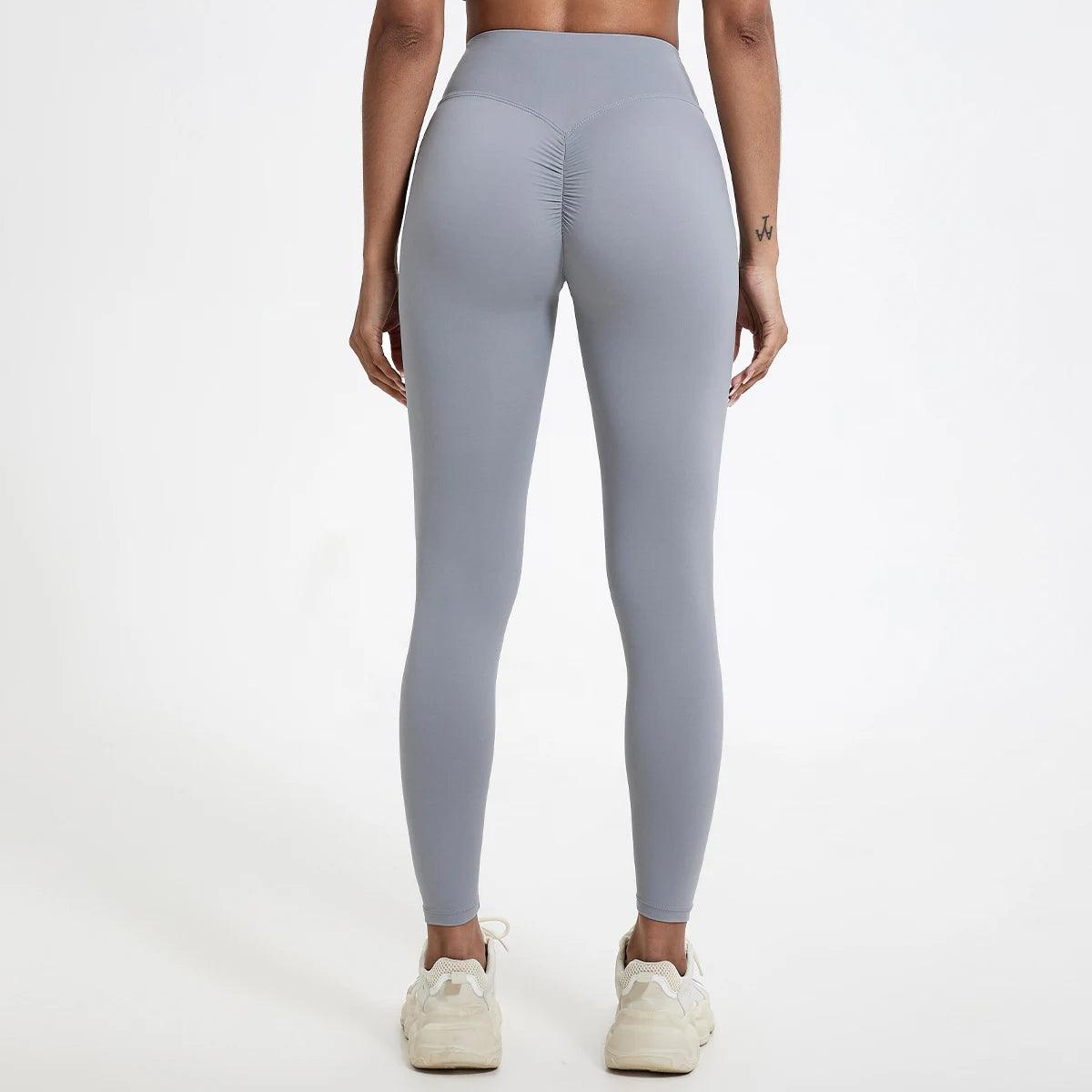Push Up Booty High Waist Leggings - Women's Fitness & Yoga Tights - - leggings