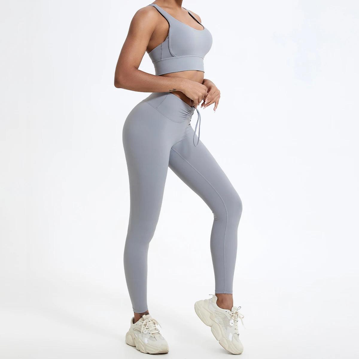 Push Up Booty High Waist Leggings - Women's Fitness & Yoga Tights - - leggings