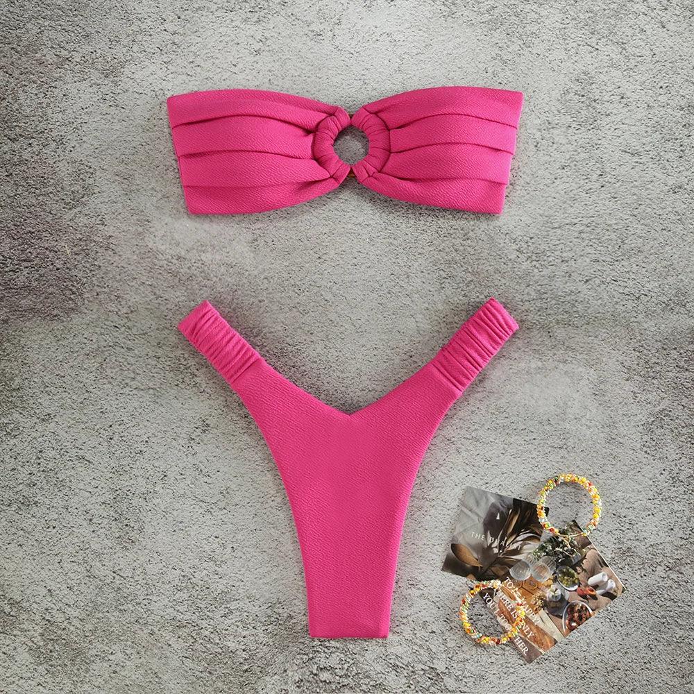 Push Up Micro Bikini Set - Brazilian Style Two-Piece Swimwear WD1155M1 / S" - WD1155P1 - women swimsuit