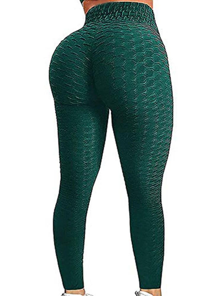 FITTOO High Waist Plus Size Scrunch Leggings (XS-4XL) - Perfect for Fitness and Bodybuilding - Malachite Green United States - LEGGINGS