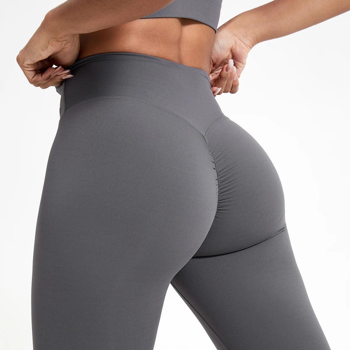 Push Up Booty High Waist Leggings - Women's Fitness & Yoga Tights - - leggings