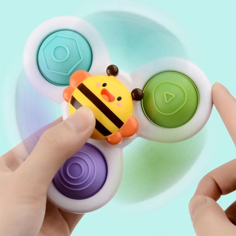 3Pcs Baby Teething Spinning Bath Toys - Stress Relief & Educational Fun - - baby toys