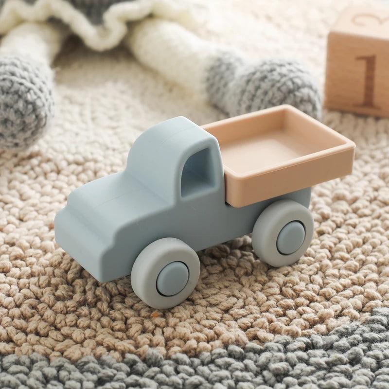 Silicone Baby Car Toy & Teether - Educational Blocks for 0-12 Months - - baby toys