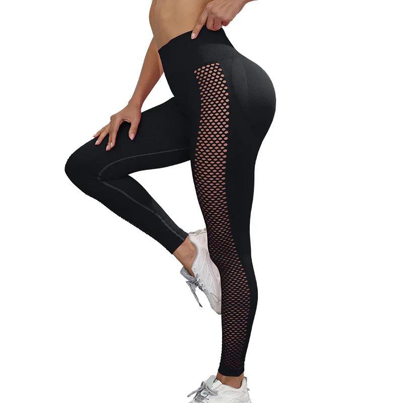 High Waist Push Up Yoga Pants - Fitness Leggings for Gym & Running - - Leggings
