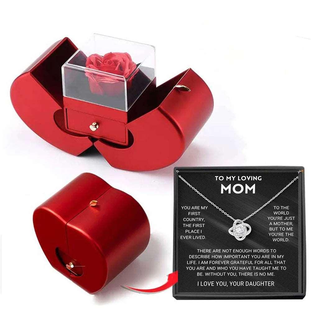 Elegant Vintage Crystal Pendant Necklace – The Perfect Mother's Day Gift with Luxury Rose Box | Ideal for Women & Lovers | Designer Jewelry - WG0002 - Pendant