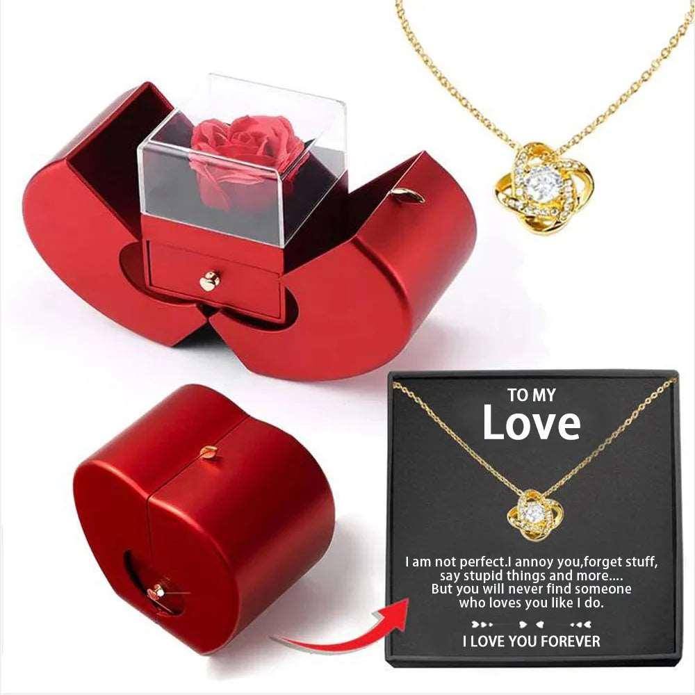 Elegant Vintage Crystal Pendant Necklace – The Perfect Mother's Day Gift with Luxury Rose Box | Ideal for Women & Lovers | Designer Jewelry - WG0003 - Pendant