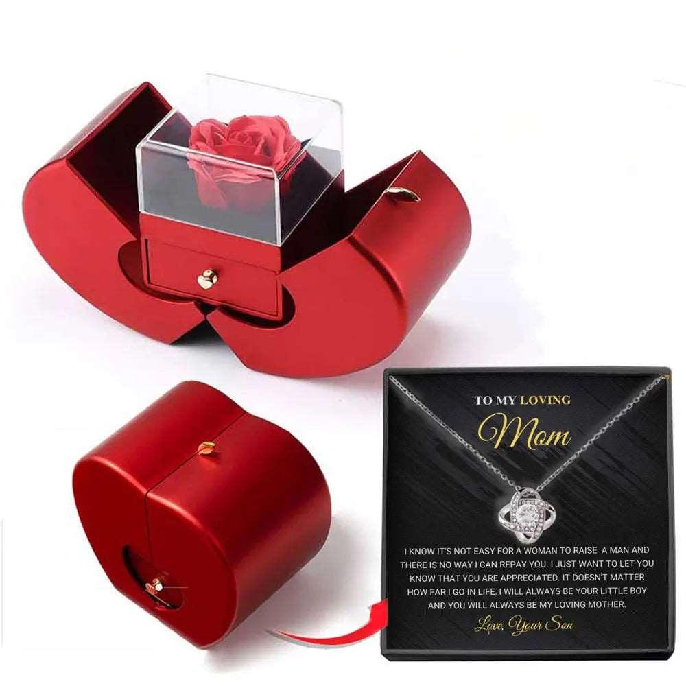 Elegant Vintage Crystal Pendant Necklace – The Perfect Mother's Day Gift with Luxury Rose Box | Ideal for Women & Lovers | Designer Jewelry - WG0006 - Pendant