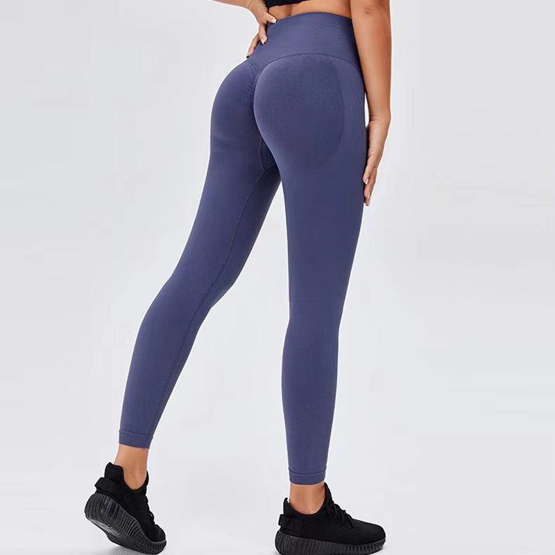 Seamless Leggings Yoga Pants Tummy Control Workout Running Yoga Leggings For Women - - leggins