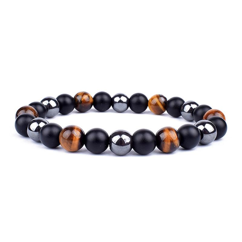 OAIITE Charm Bracelet: Turkish Evil Eye, Tiger Eye & Hematite Healing Jewelry - - accessories