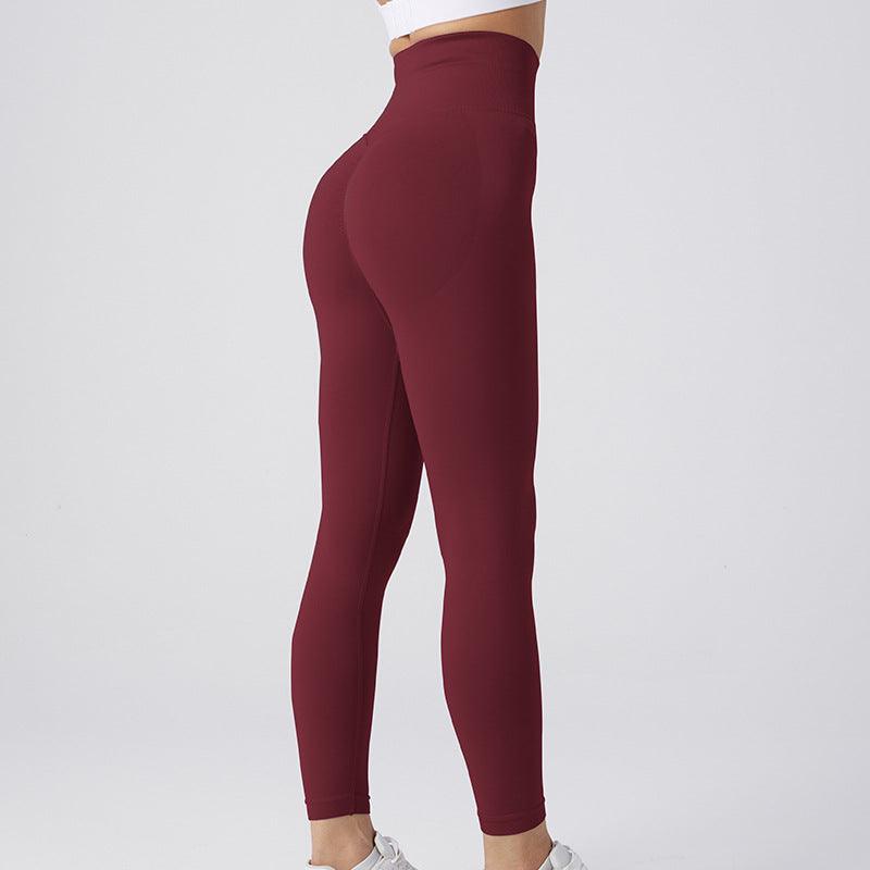 Seamless Leggings Yoga Pants Tummy Control Workout Running Yoga Leggings For Women - - leggins