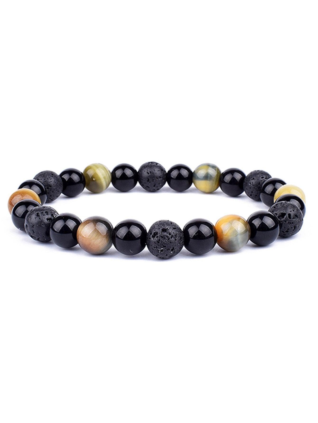 OAIITE Charm Bracelet: Turkish Evil Eye, Tiger Eye & Hematite Healing Jewelry - - accessories