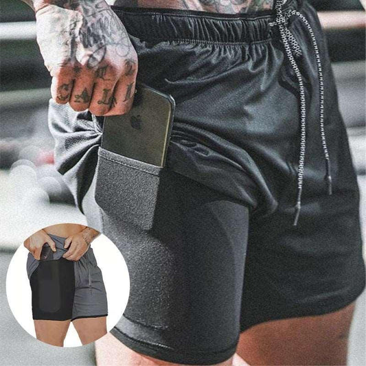 Pocket Compression Shorts - - menswear