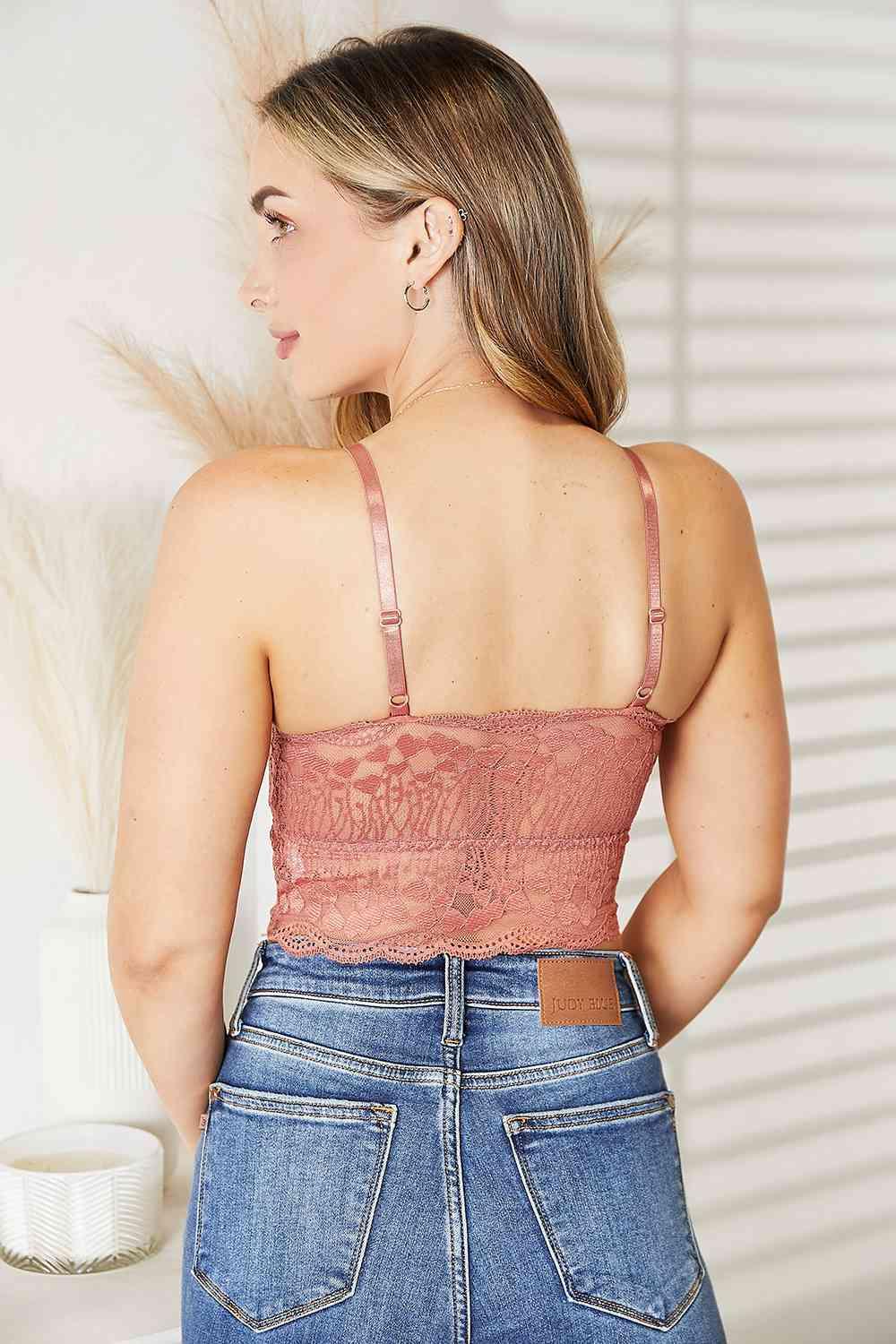 JadyK Luna Crisscross Front Lace Bralette ! - - lingerie