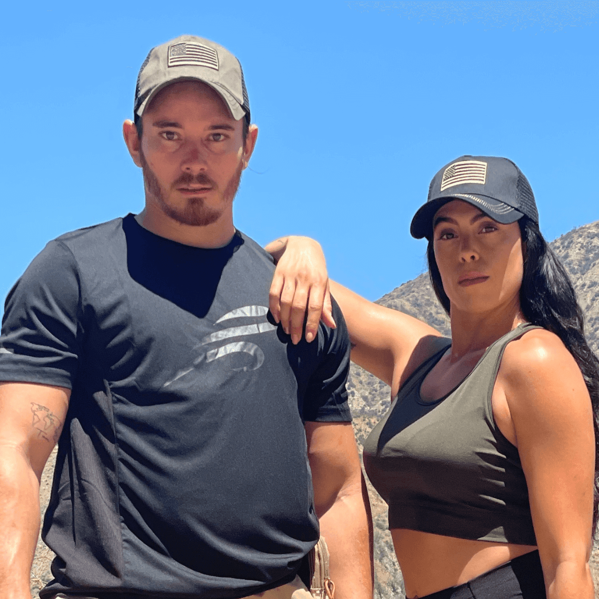 American Flag Trucker Hat With Adjustable Strap - - Men's Fashion - Men's Accessories - Men's Hats - Men's Military Hats