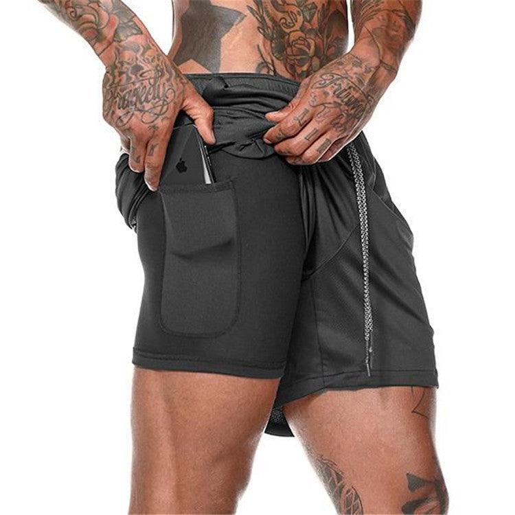 Pocket Compression Shorts - Black - menswear
