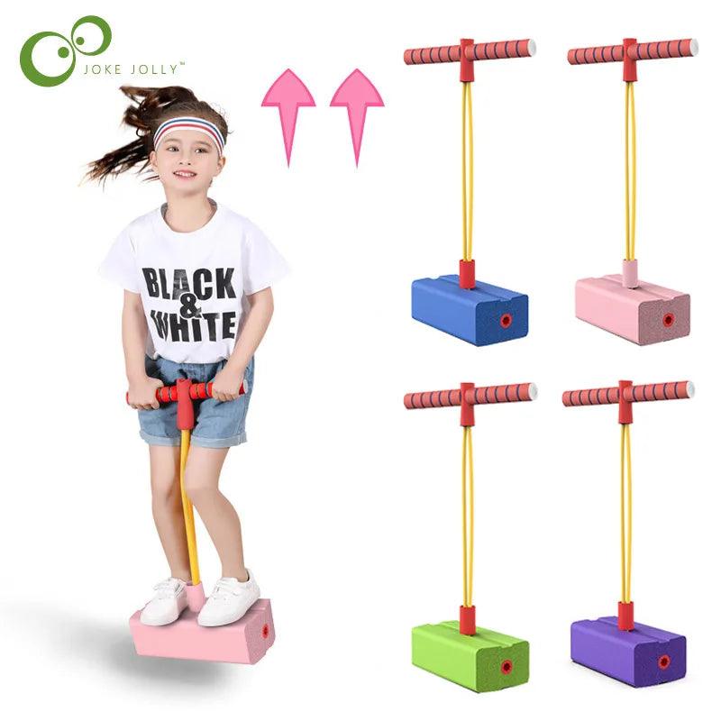 New Children'S Grow Taller Balance Toy Frog Jumping Outdoor Exercise Equipment Color Boys and Girls Fitness Bouncing Sound XPY - -