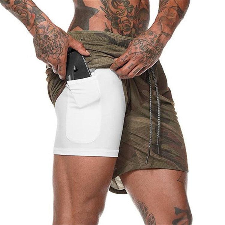 Pocket Compression Shorts - Army green - menswear