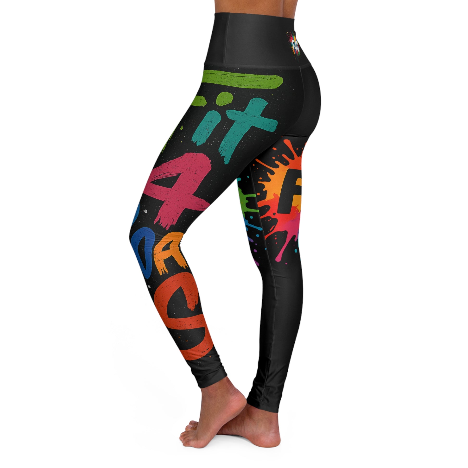 Vibrant High Waisted Yoga Leggings | Motivational Fitness Apparel - - Leggings