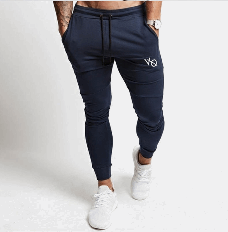 Spring and autumn men's fashion casual slim sports pants men's printed trousers - Fit4Goals.com