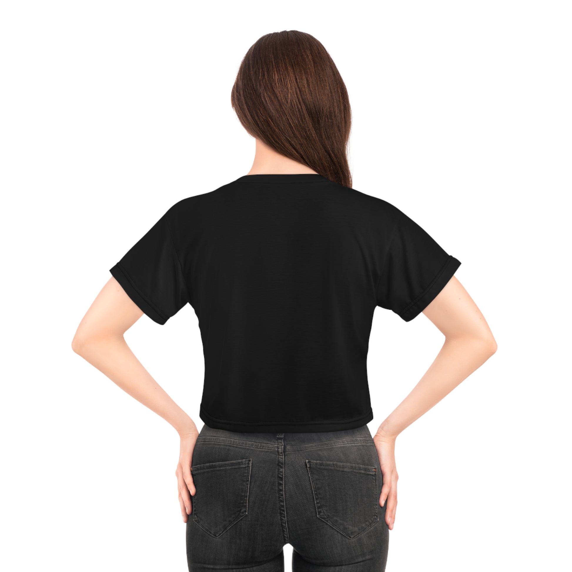Motivational Crop Tee for Fitness Enthusiasts - 'Fit4Goals' - - T-Shirt