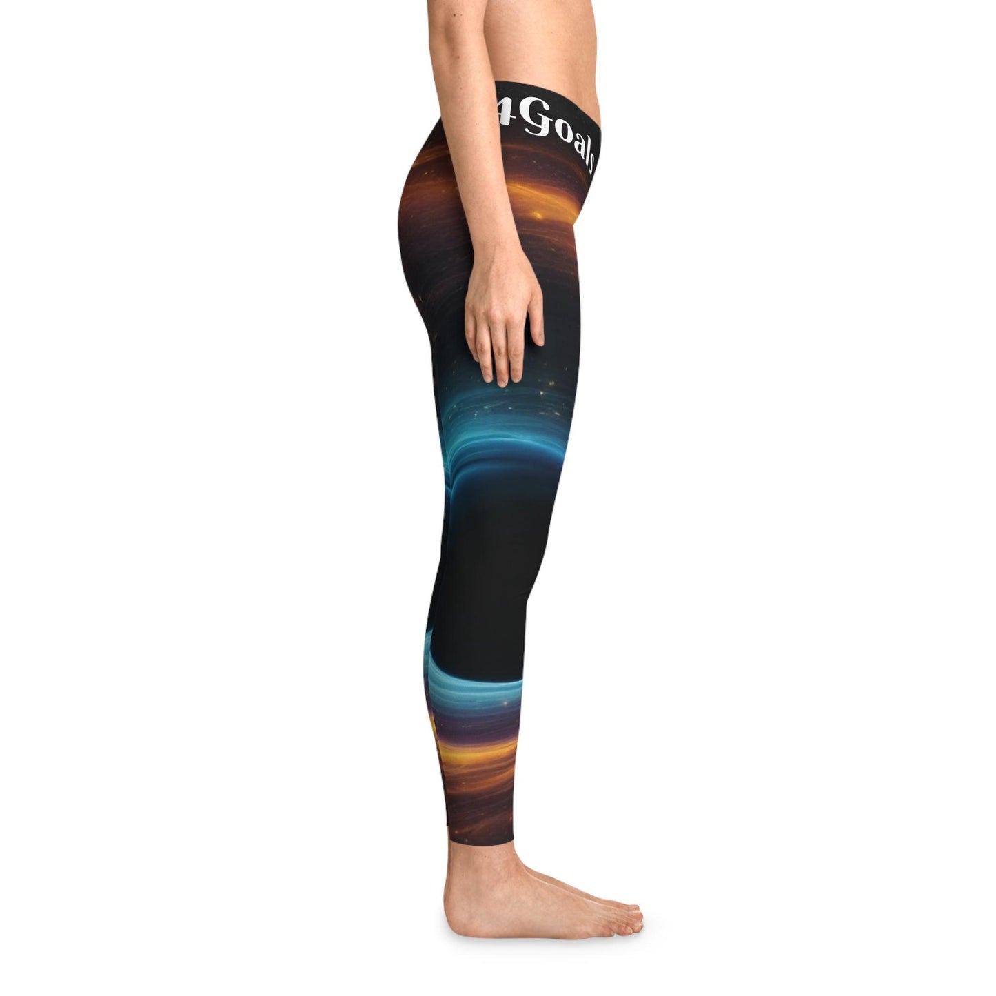 Stretchy Leggings (AOP) - L Seam thread color automatically matched to design - All Over Prints