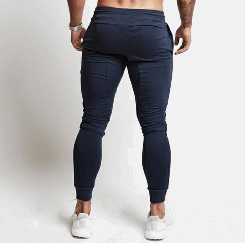 Spring and autumn men's fashion casual slim sports pants men's printed trousers - Fit4Goals.com