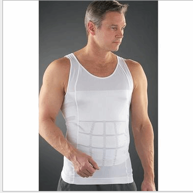 Men's Slim Tummy Belly Body Shaper Compression Trainer Vest Underwear Shapewear - Fit4Goals.com