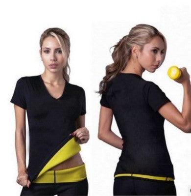 Women's Neoprene Weight Loss T-shirt - Jacket - leggins