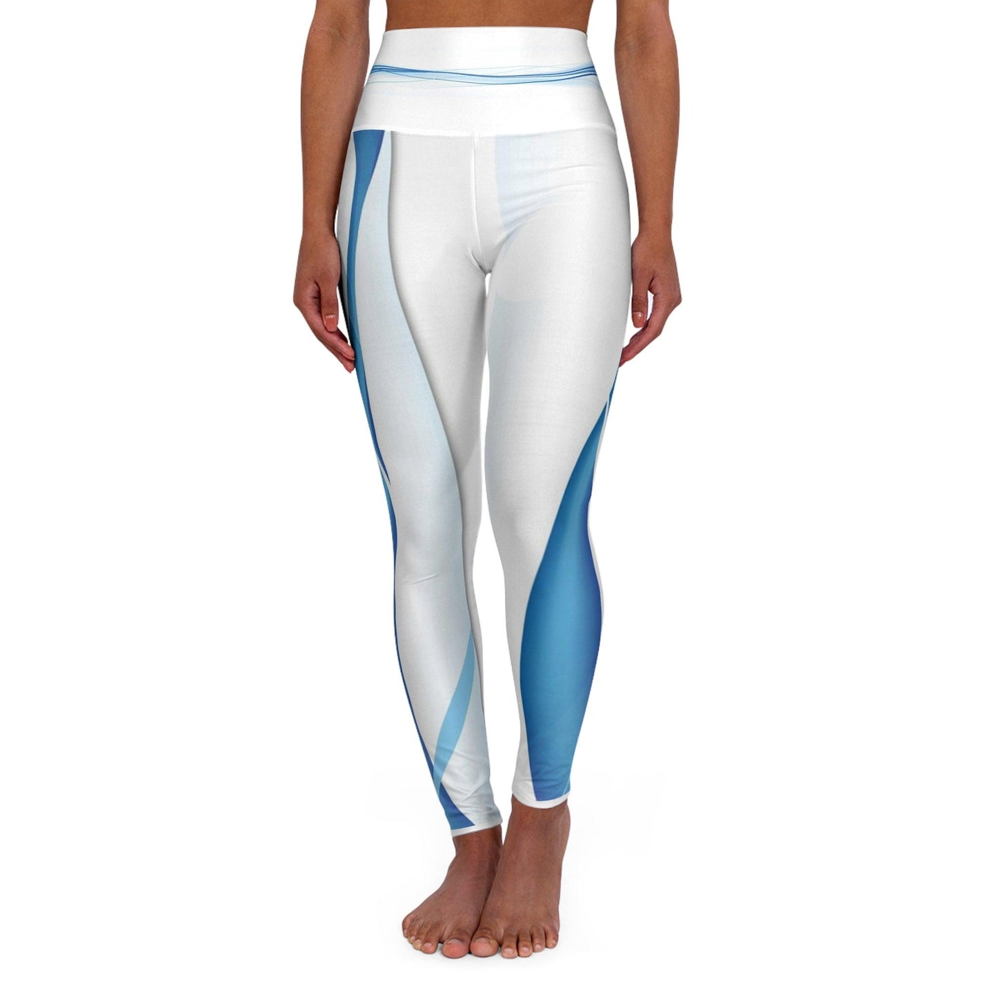 High Waisted Yoga Leggings (AOP) - L - All Over Prints